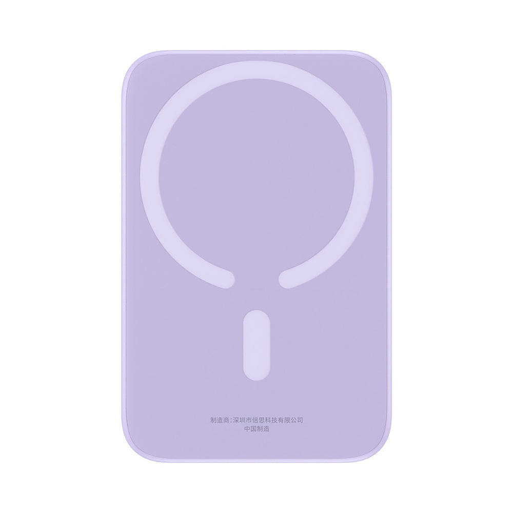 Baseus - Power Bank Mini Air (P10059002513-00) - Type-C, MagSafe Charging, 20W, 6000mAh, with Cable Type-C, 30cm - Purple