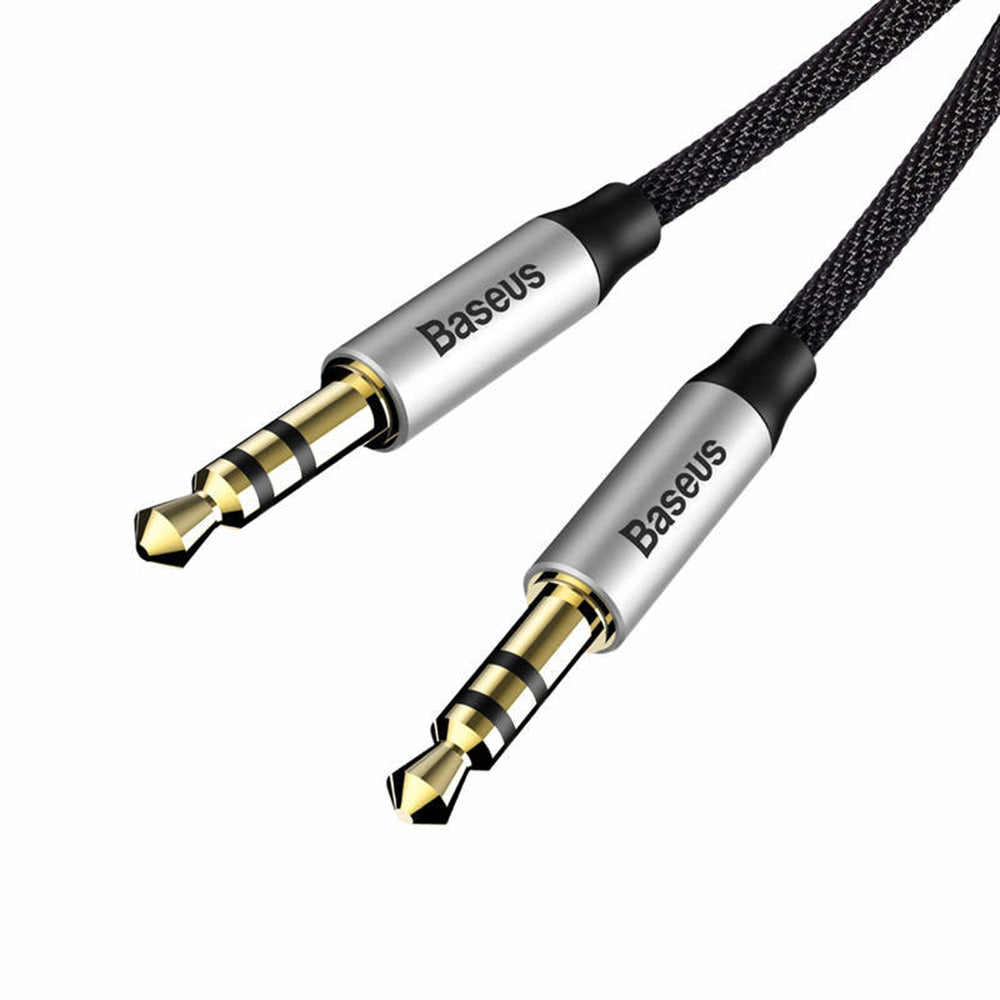 Baseus - Audio Cable M30 (A10329800117-Z1/CAM30-BS1) - Jack to Jack, 1.5m - Black