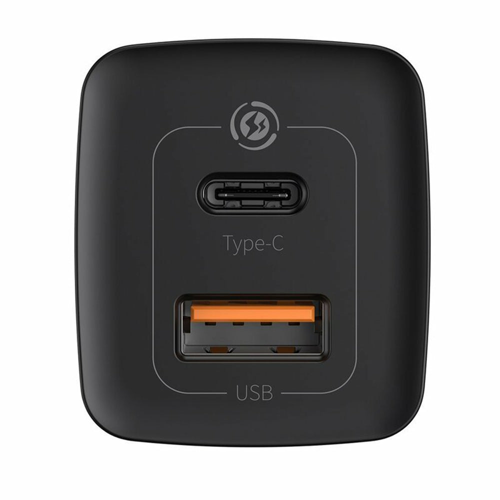 Baseus - Wall Charger GaN Lite (CCGAN2L-B01) - Quick Charger, USB, Type-C, 65W - Black