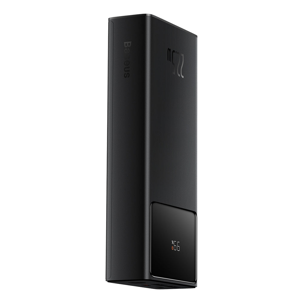 Baseus - Power Bank Star-Lord (PPXJ080001) - 2x USB, Type-C, Micro-USB, 22.5W, 20000mAh, Cable Type-C, 3A, 30cm - Black