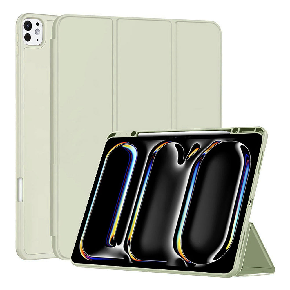 Techsuit - Flex Trifold (with Pencil Holder) - iPad Pro 13 (2024) / iPad Pro 13 (2025) - Matcha Green