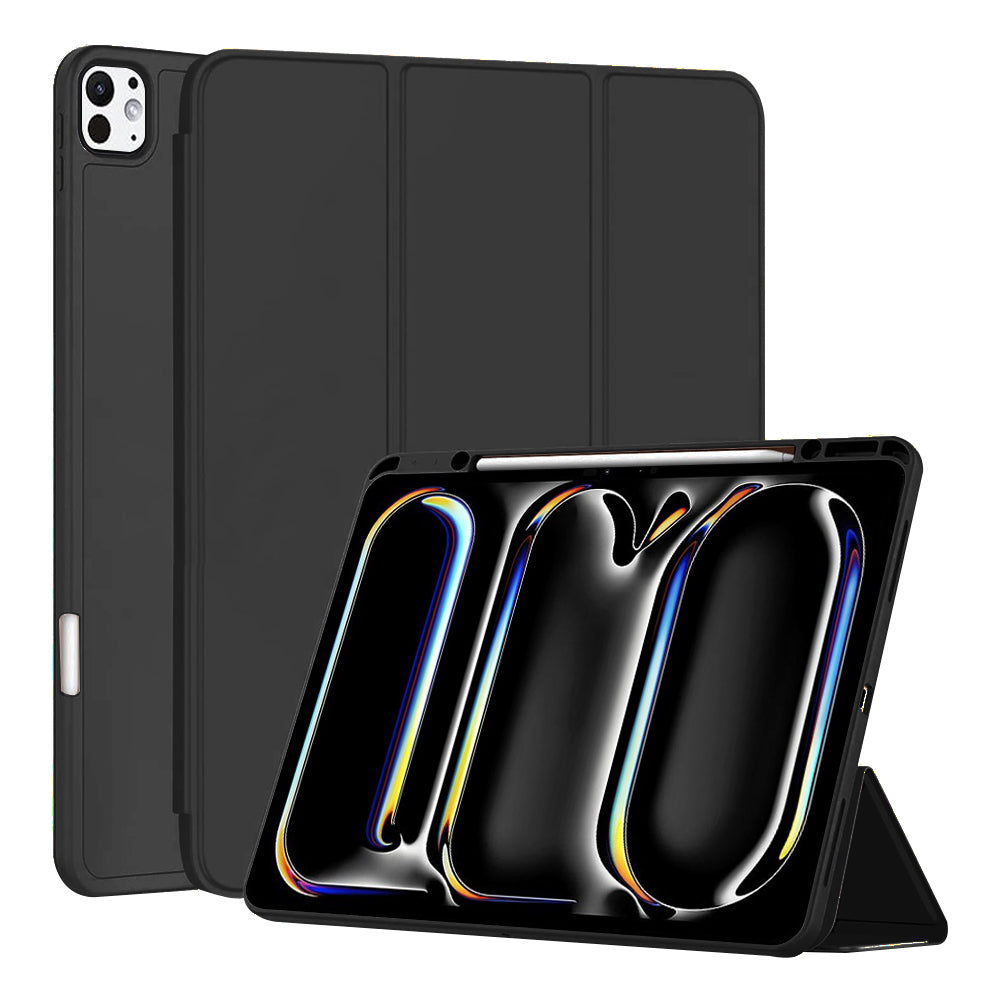 Techsuit - Flex Trifold (with Pencil Holder) - iPad Pro 13 (2024) / iPad Pro 13 (2025) - Black