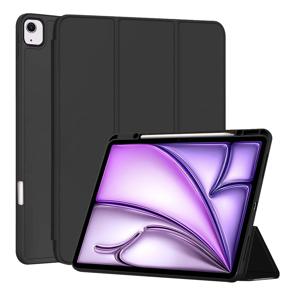 Techsuit - Flex Trifold (with Pencil Holder) - iPad Air 13 (2024) / Air 13 (2025) - Black