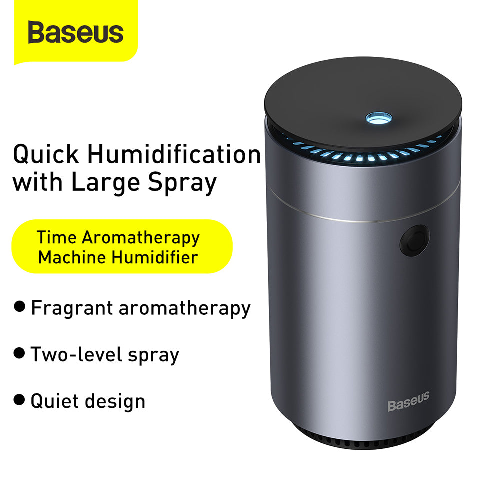 Baseus - Humidifier (DHSG-0G) - Time Aromatherapy Machine for Car, 6W, 75ml - Dark Gray