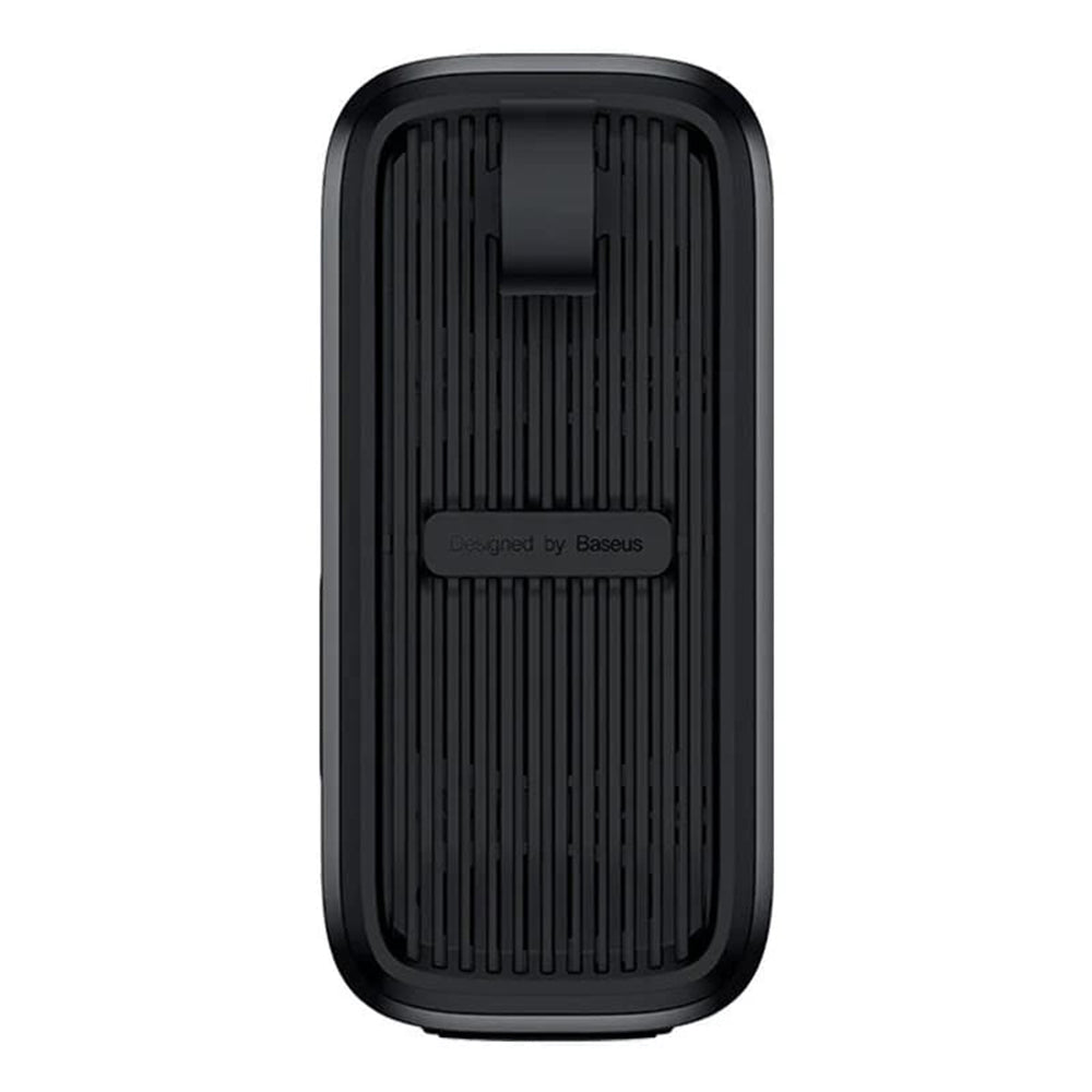 Baseus - Car Compressor Mega EnergyPump (CRNL060001) - Dual Cylinder, LED Display, 6000mAh, Cable USB to Type-C - Black