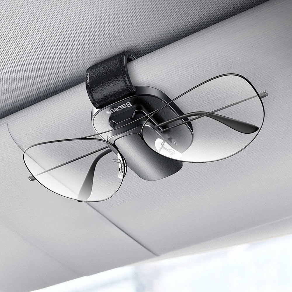 Baseus - Car Organizer Platinum Vehicle (ACYJN-B0S) - for Glasses, Clamping Type - Silver