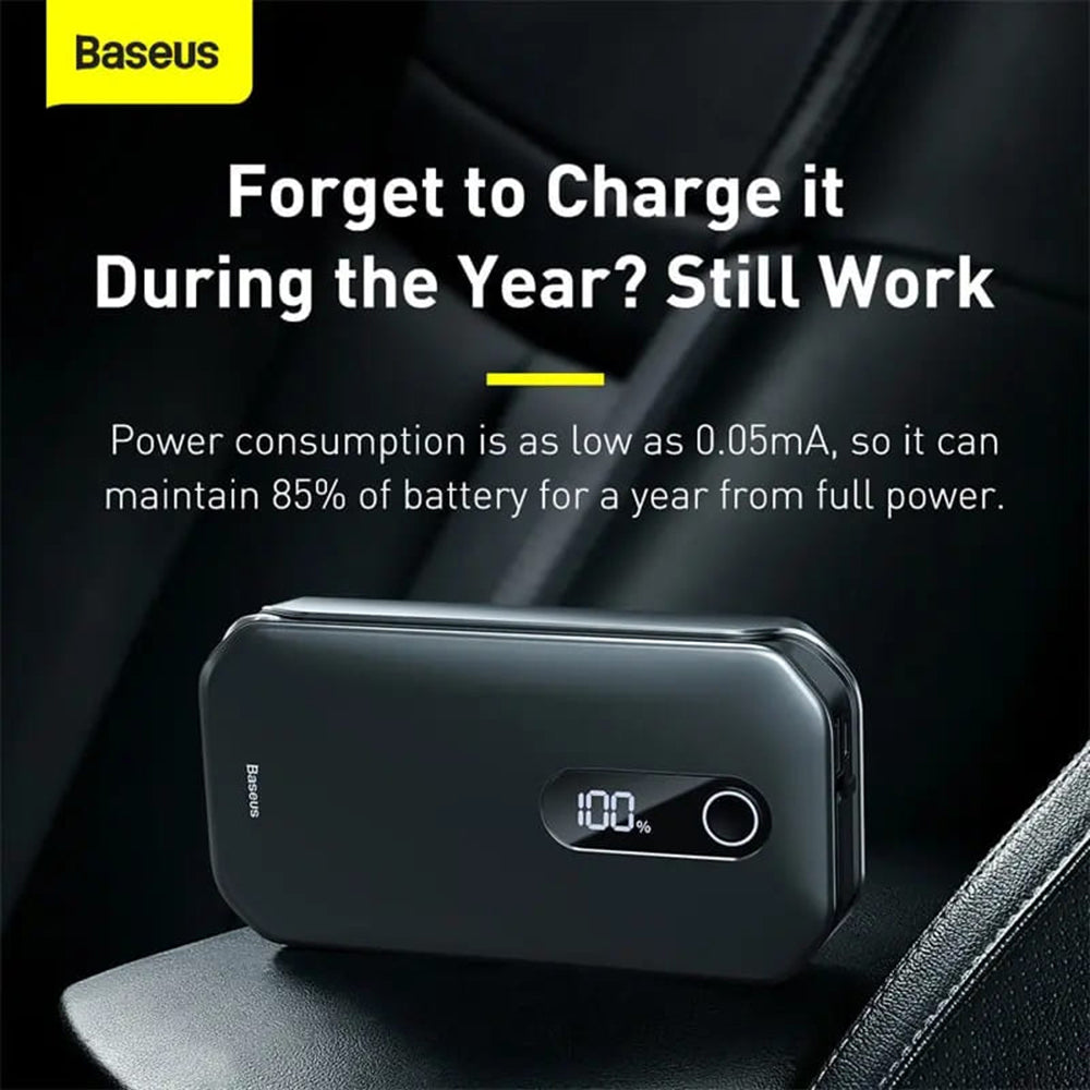 Baseus - Car Jump Starter Super Energy Pro (C00245800U03-Z1) - 1000A, 12000mAh - Dark Space Black