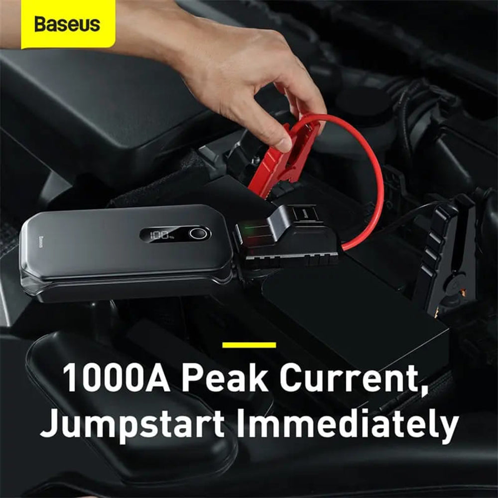 Baseus - Car Jump Starter Super Energy Pro (C00245800U03-Z1) - 1000A, 12000mAh - Dark Space Black