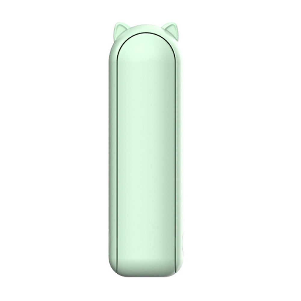 Techsuit - Mini Portable Hand Fan (HZ001) - 2000mAH, USB Rechargeable, 3 Speeds Adjustable - Green