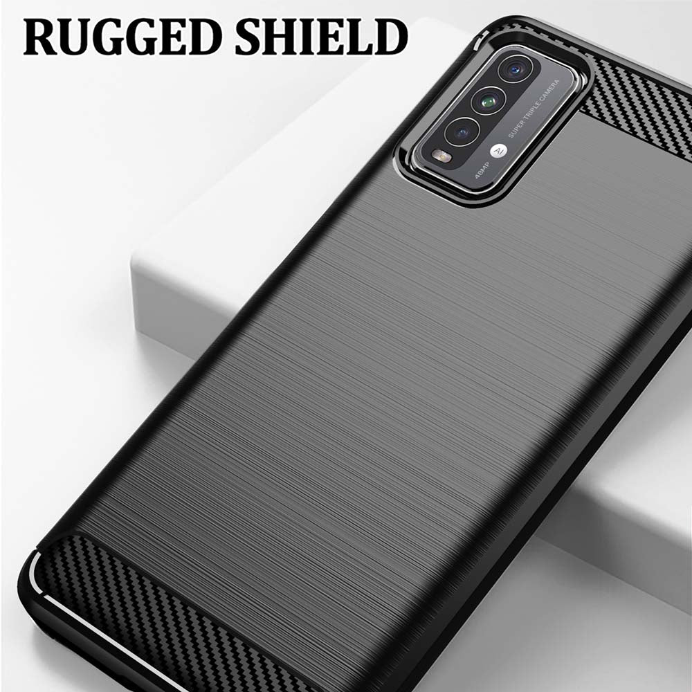 Techsuit - Carbon Silicone - Xiaomi Redmi 9T / Redmi 9 Power - Black