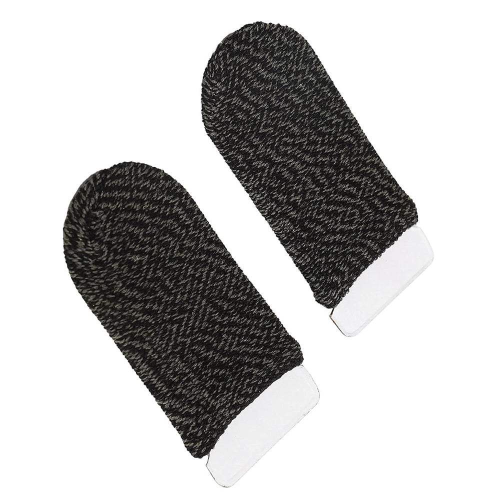 Techsuit - Mobile Gaming Finger Sleeve (FS2) - for Peaceful Elite, King of Glory, Call of Duty - Black