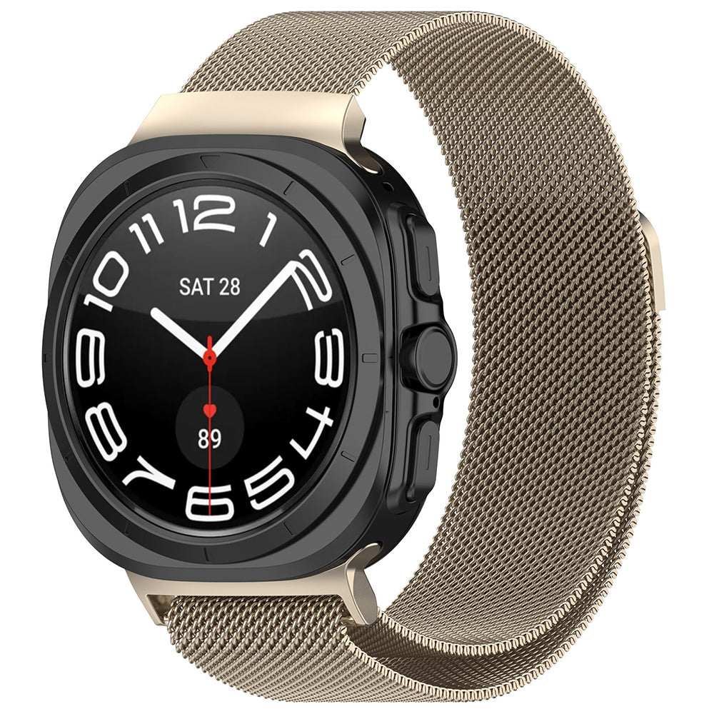 Techsuit - Watchband (W009) - Samsung Galaxy Watch Ultra 47mm / Watch Ultra 2 - Natural Titanium