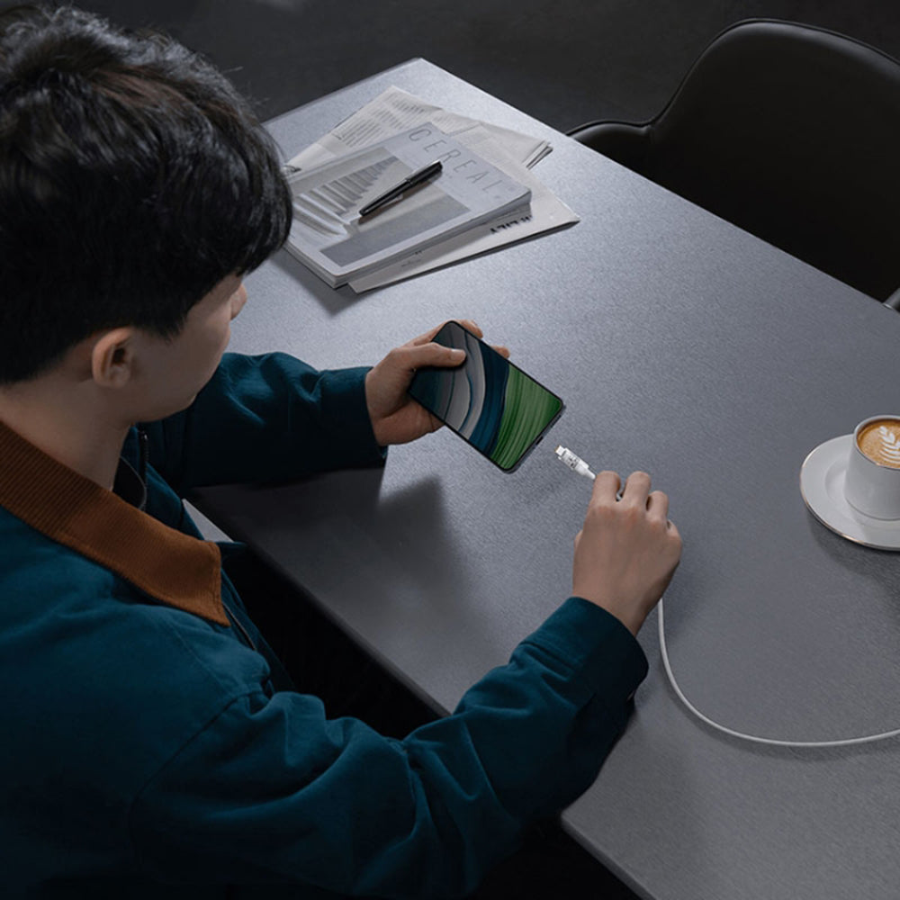 Baseus - Data Cable Gem (P10373002211-00) - USB to Type-C, Super Fast Charging 100W, 1m - Moon White