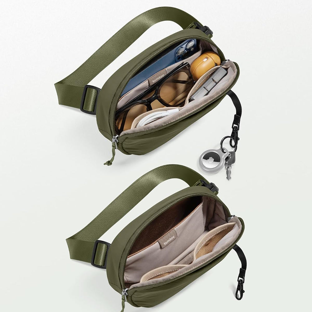 Tomtoc - Waist Bag T32 (T32S1T1) - with Belt for Recreational Activity, Fitness - Green