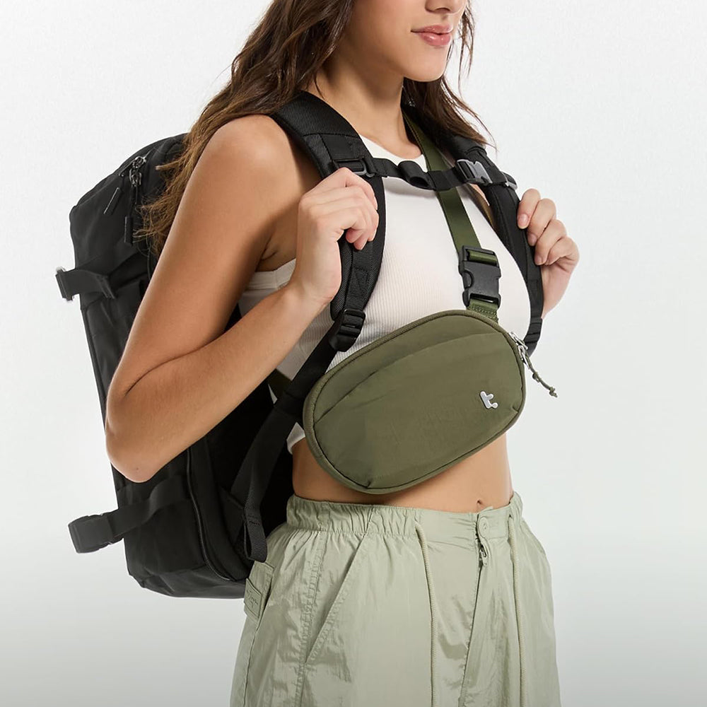 Tomtoc - Waist Bag T32 (T32S1T1) - with Belt for Recreational Activity, Fitness - Green