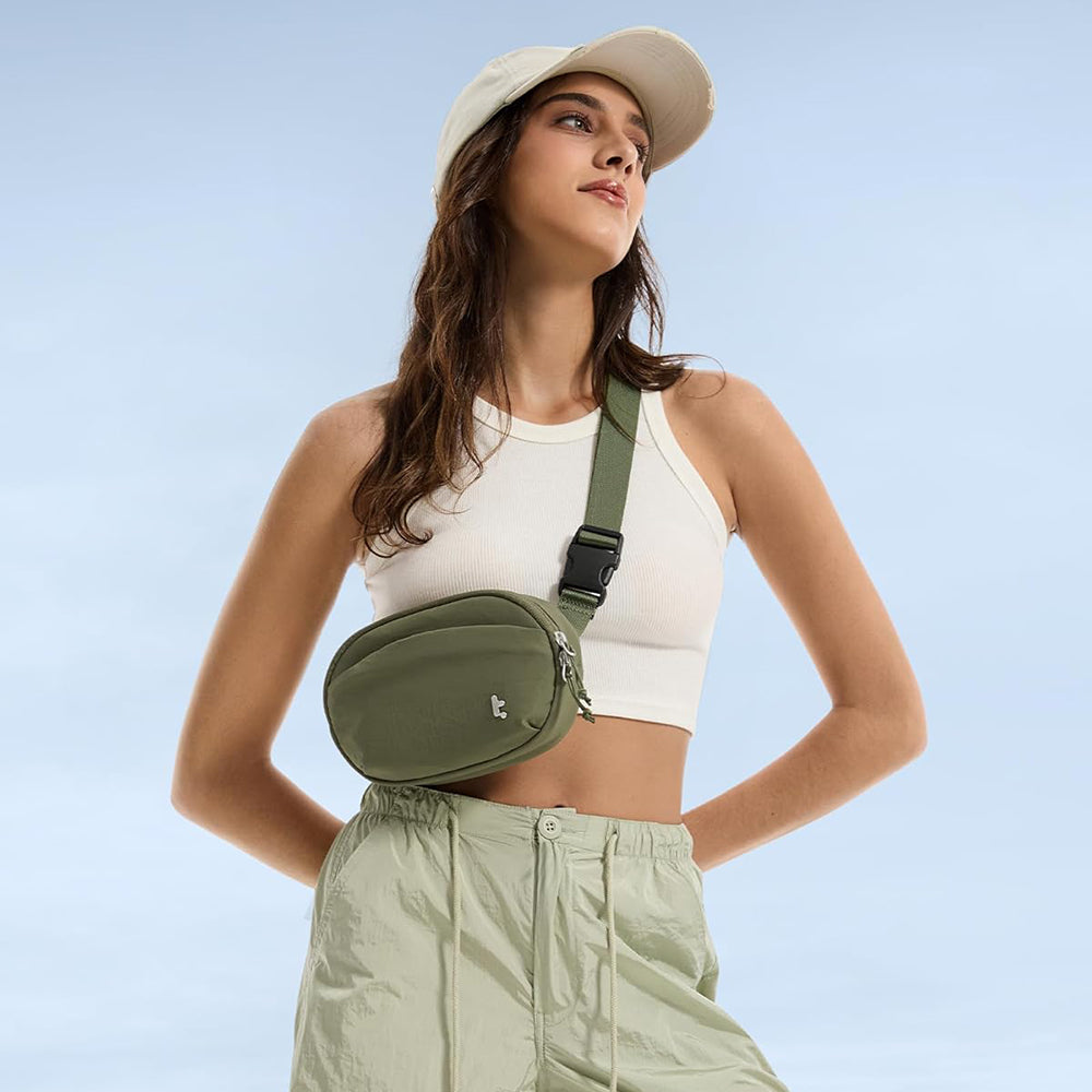 Tomtoc - Waist Bag T32 (T32S1T1) - with Belt for Recreational Activity, Fitness - Green