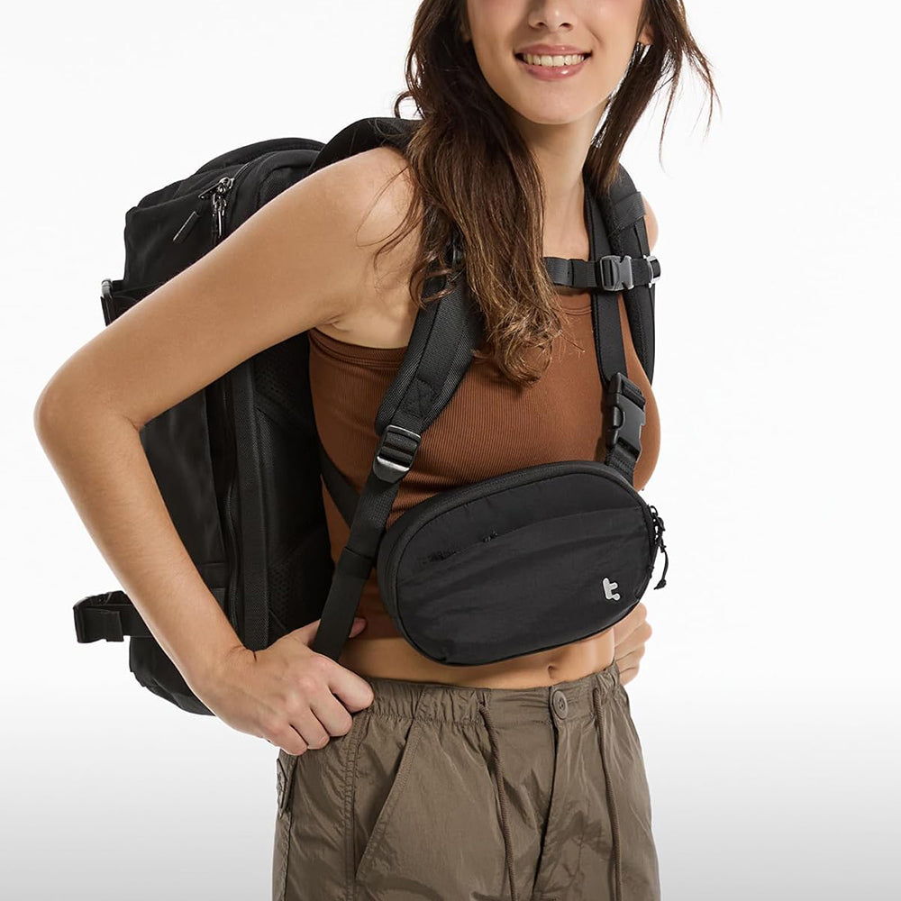 Tomtoc - Waist Bag T32 (T32S1G1) - with Belt for Recreational Activity, Fitness - Gray