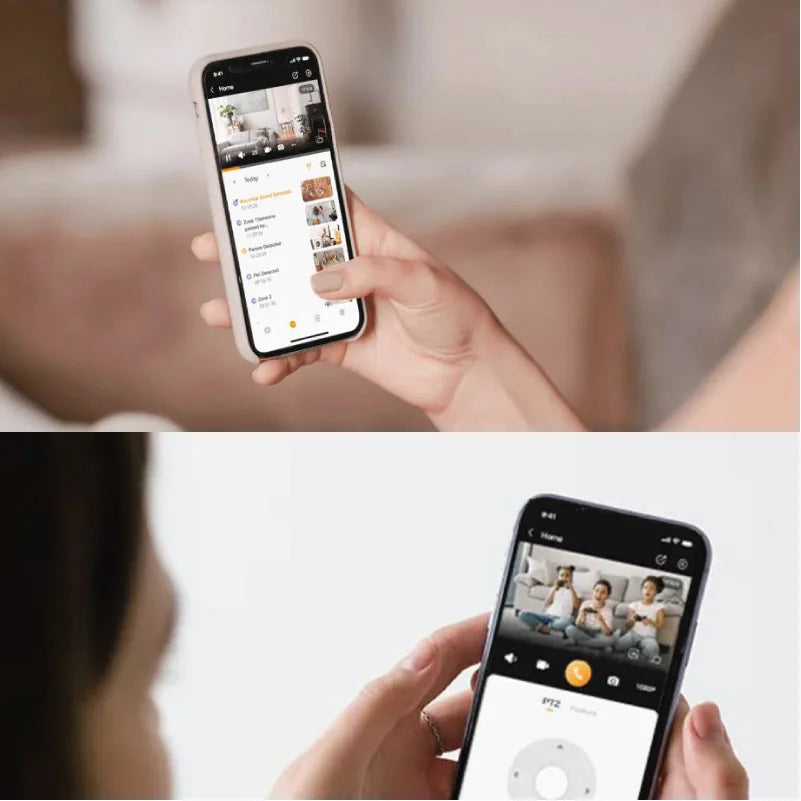 Imou - Indoor Wi-Fi Camera REX VT PRO (IPC-S2VBP-5M0WR) - 5MP, Night Vision, Human Detection, 2000mAh - White