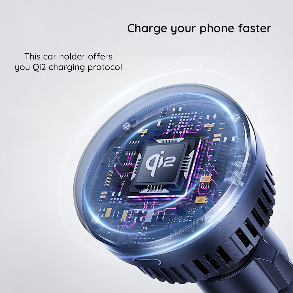 Baseus - Car Holder MagPro Series (C40164100121-01) - for Air Vent, Wireless Charging, Qi2.0, 15W - Cosmic Black