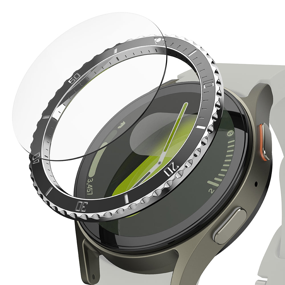 Ringke - Premium Bezel Styling - Samsung Galaxy Watch7Â 40mm - Black Pattern4 (CB-GW7-40-80)