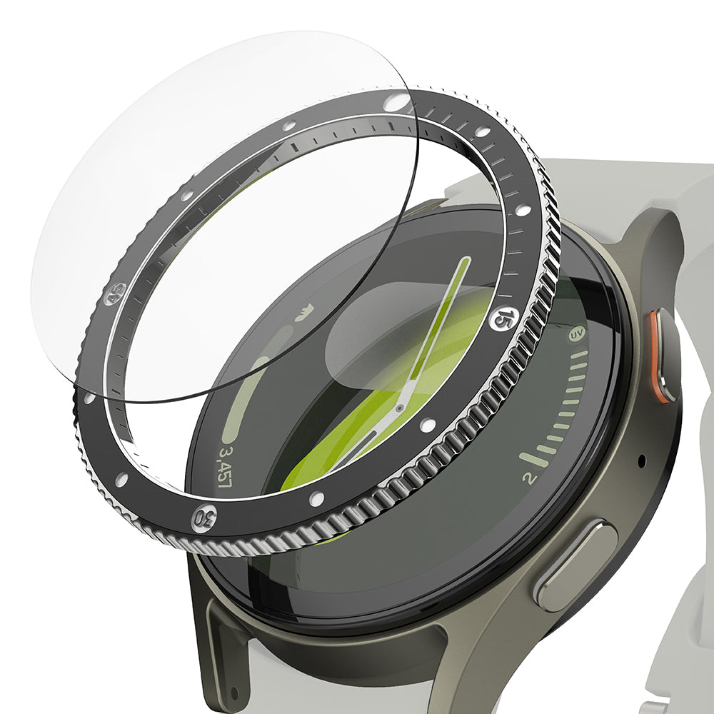 Ringke - Premium Bezel Styling - Samsung Galaxy Watch7Â 40mm - Black Pattern2 (CB-GW7-40-99)