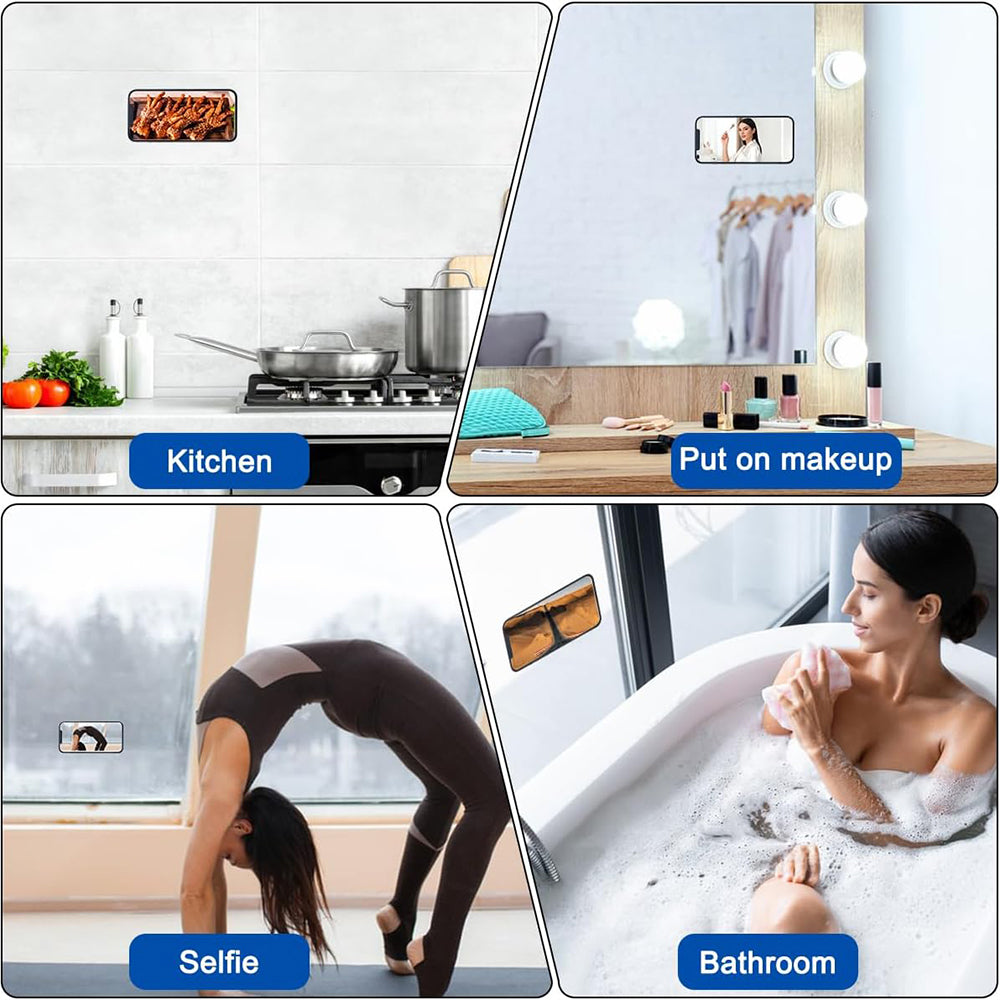 Techsuit - Phone Holder (SY-PAD) - Suction Pad for Selfies, Silicone, Adhesive Mount, Rectangular Shape - Yellow