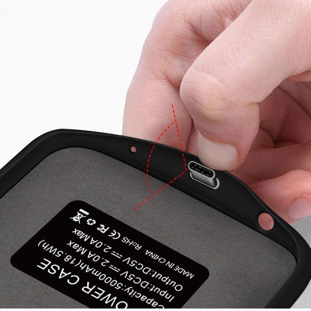 Techsuit - Power Pro Battery Case - Huawei P30 Pro / P30 Pro New Edition - 5000mAh - Black