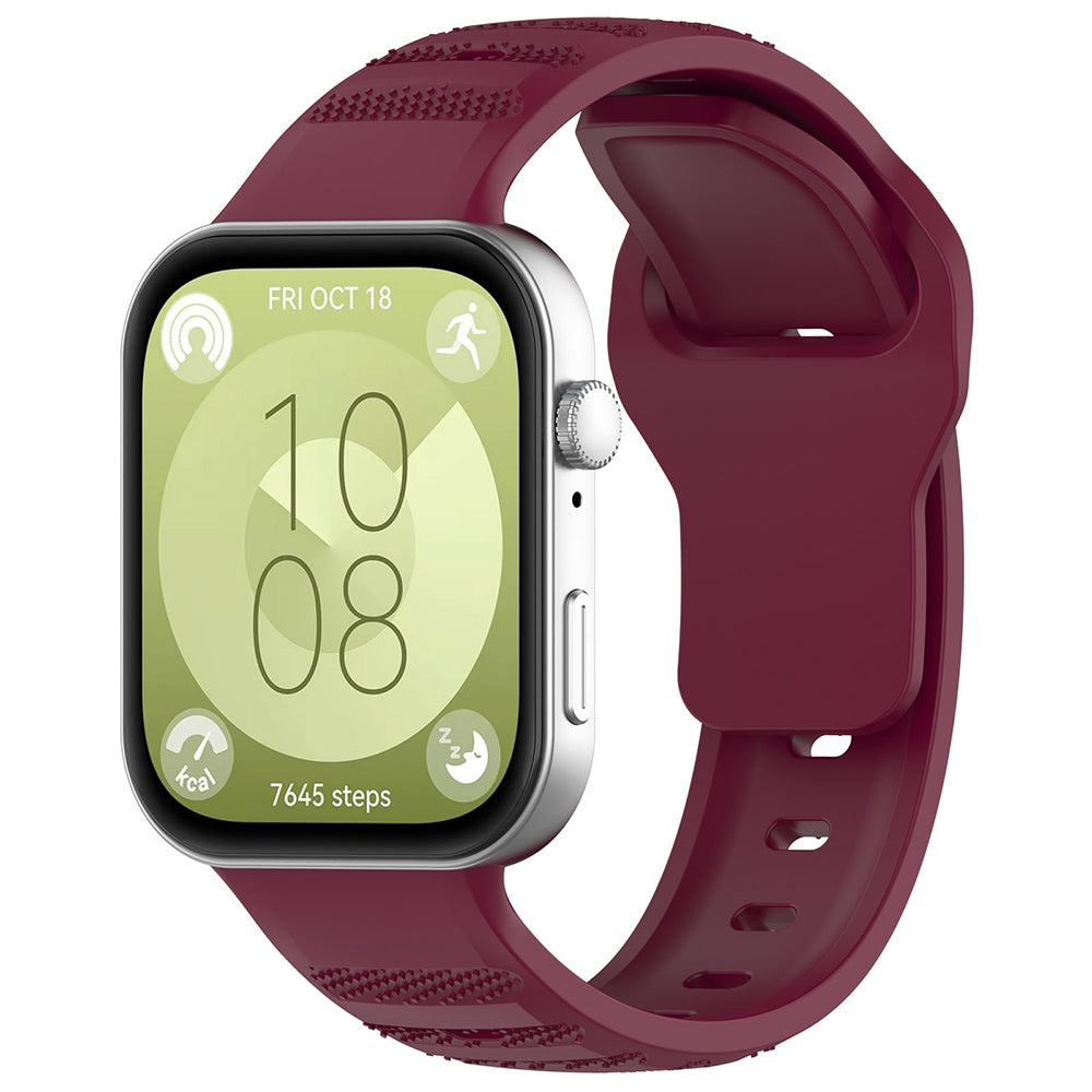 Techsuit - Watchband (W050) - Huawei Watch Fit 3 / Fit 4 / Fit 4 Pro - Bordeaux