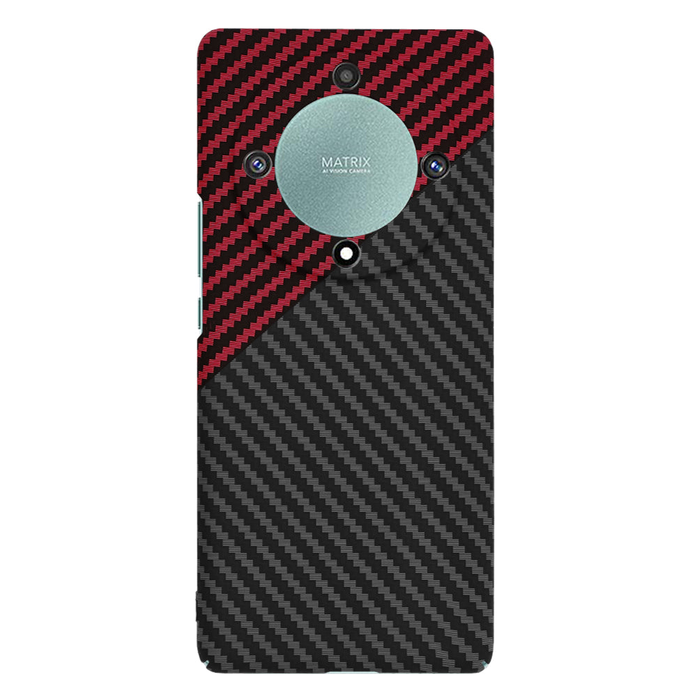 Techsuit - Carbonite FiberShell - Honor Magic5 Lite - Red Vortex