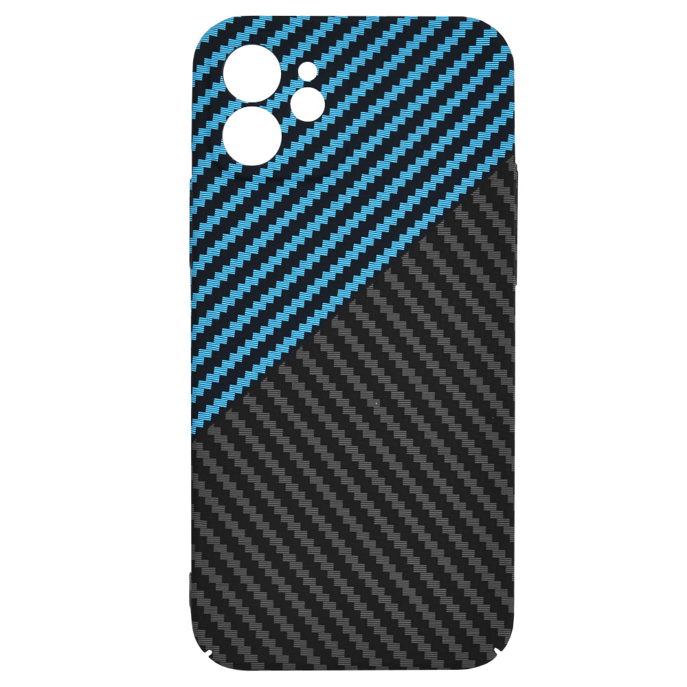 Techsuit - Carbonite FiberShell - iPhone 12 - Blue Pulse