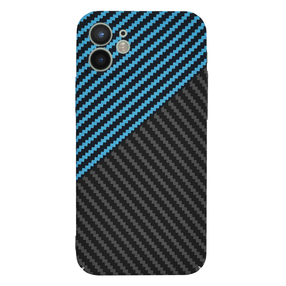 Techsuit - Carbonite FiberShell - iPhone 12 - Blue Pulse