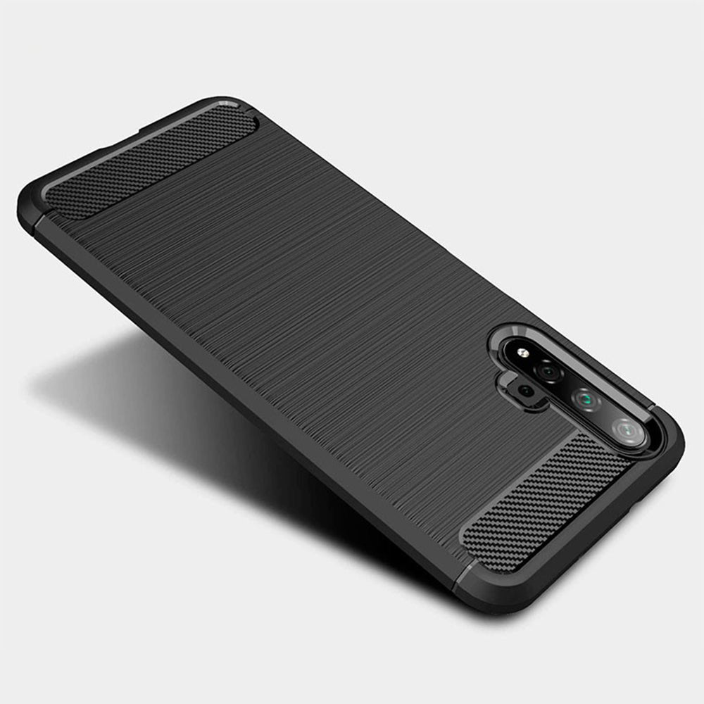 Techsuit - Carbon Silicone - Huawei nova 5T / Honor 20 - Black