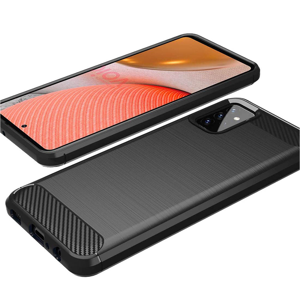 Techsuit - Carbon Silicone - Galaxy A72 4G / A72 5G - Black