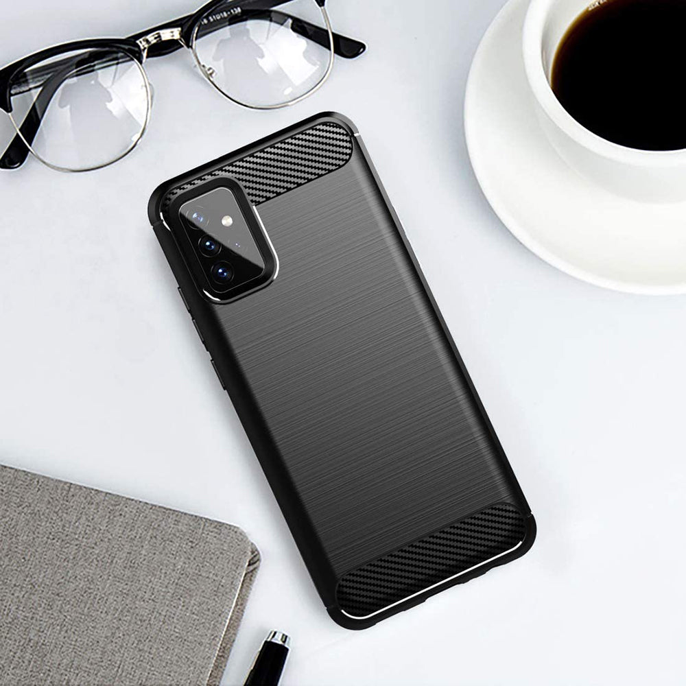 Techsuit - Carbon Silicone - Galaxy A72 4G / A72 5G - Black
