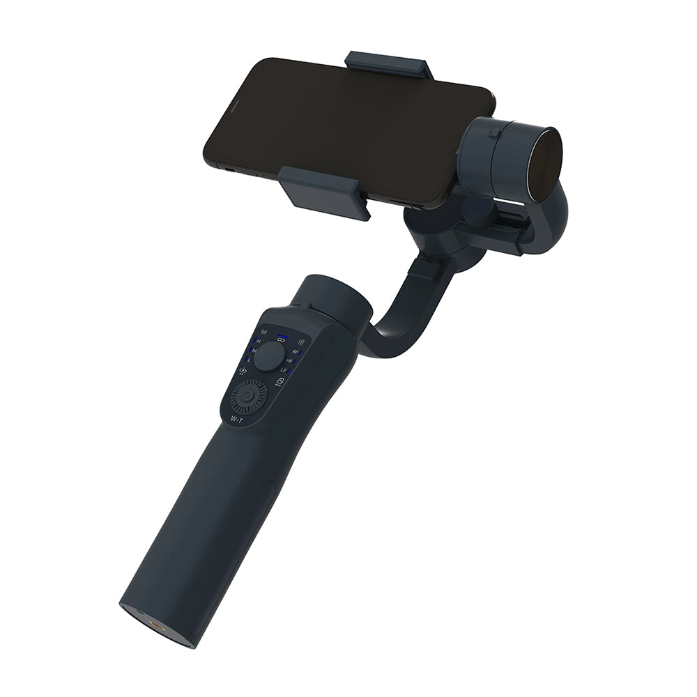 Techsuit - Phone Gimbal (S5B) - Stabilizer Tripod, with Sport Inception, Face Tracking, Time lapse, Remote Control - Black