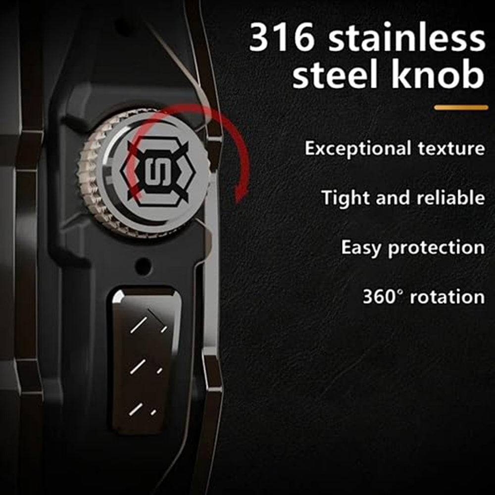 ShellBox - Waterproof IP68 + Watchband - Apple Watch 4 / 5 / 6 / SE (44mm) - Rose Gold