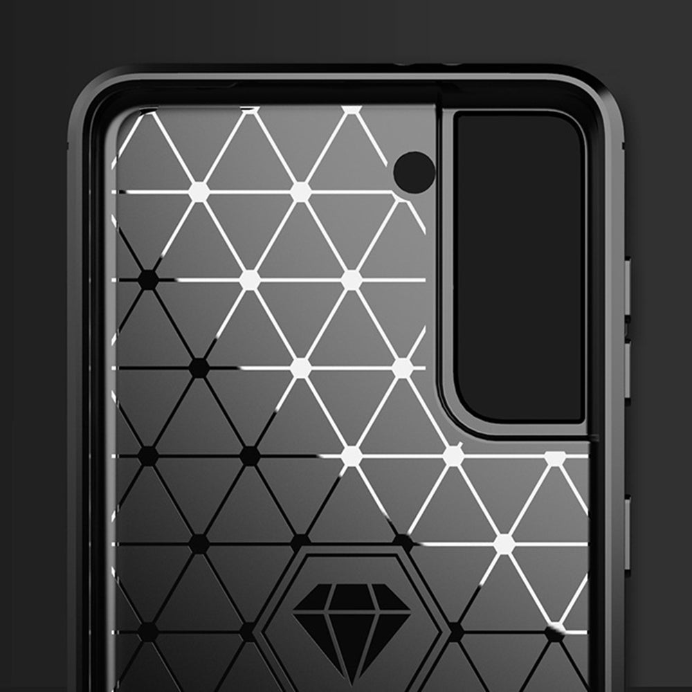 Techsuit - Carbon Silicone - Galaxy S21 - Black