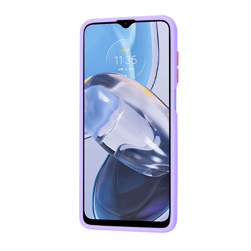 Techsuit - HaloFrost Series - Motorola Moto E22 / Moto E22i - Light Purple