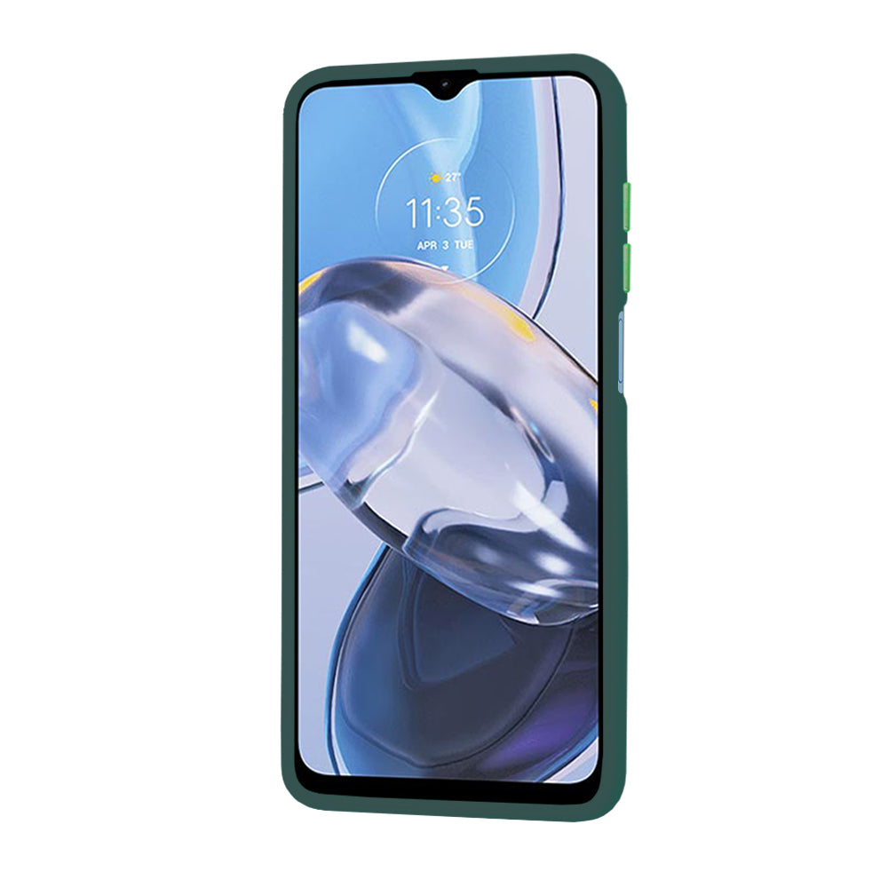 Techsuit - HaloFrost Series - Motorola Moto E22 / Moto E22i - Midnight Green