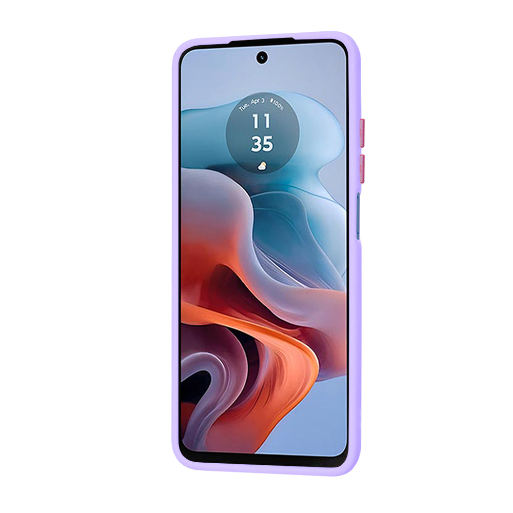 Techsuit - HaloFrost Series - Motorola Moto G34 / Moto G45 - Light Purple