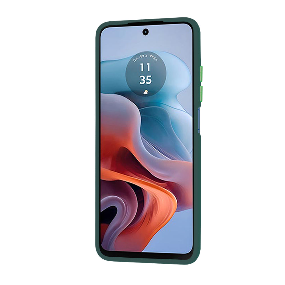 Techsuit - HaloFrost Series - Motorola Moto G34 / Moto G45 - Midnight Green