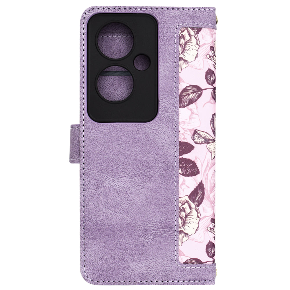 Techsuit - FlipCraft - Oppo Reno11 F - Mysterious Purple