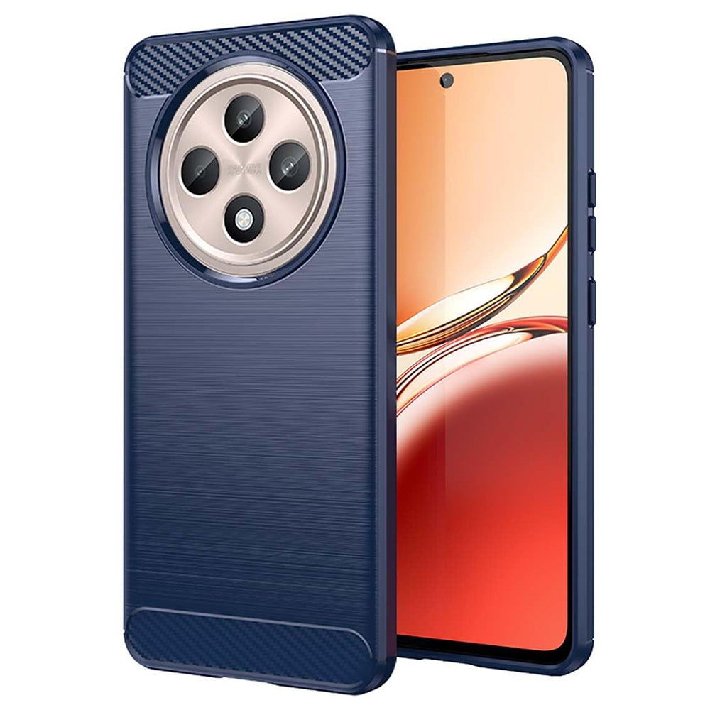 Techsuit - Carbon Silicone - Oppo Reno12 F 4G / Reno12 F 5G / Reno12 FS 4G / Reno12 FS 5G - Blue