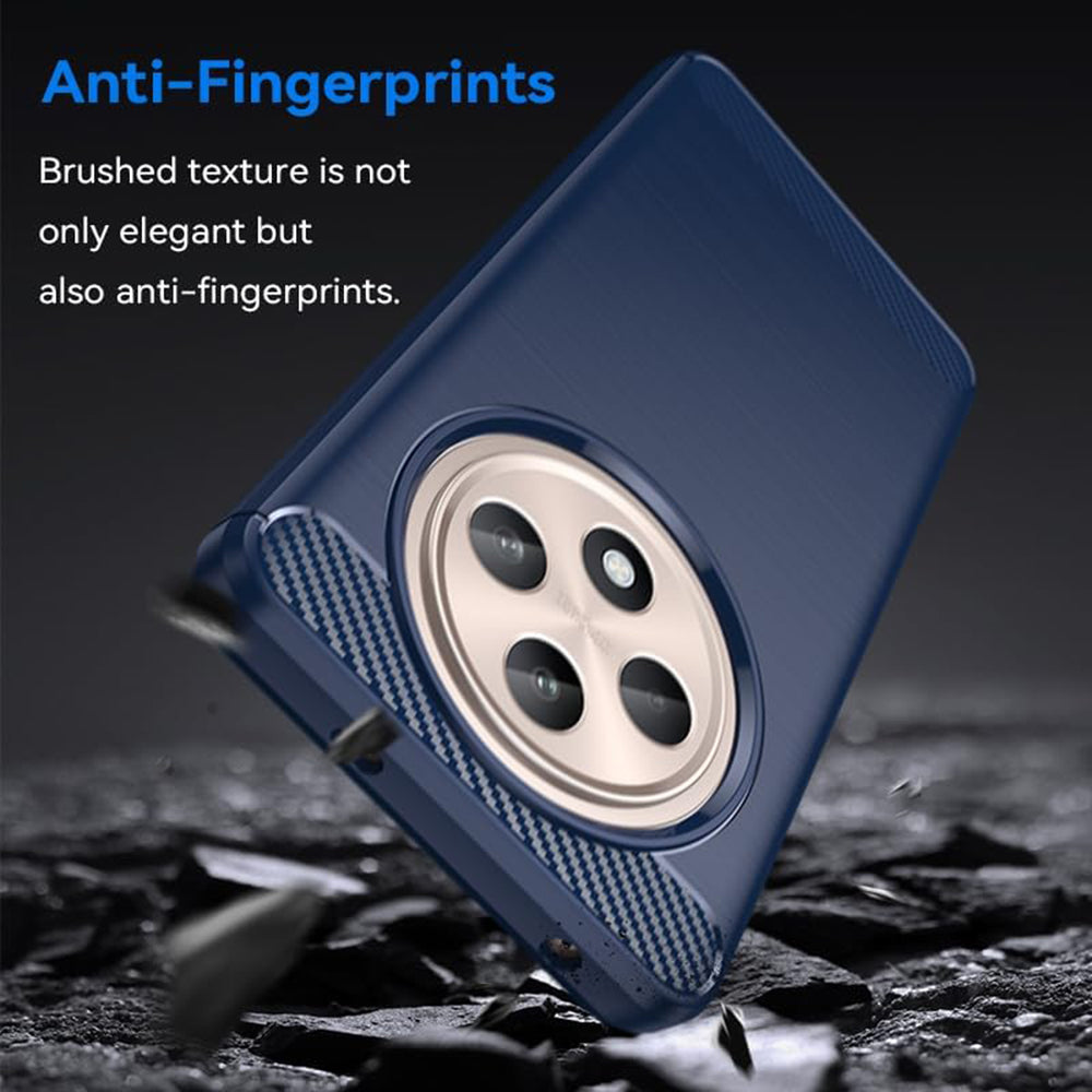 Techsuit - Carbon Silicone - Oppo Reno12 F 4G / Reno12 F 5G / Reno12 FS 4G / Reno12 FS 5G - Blue