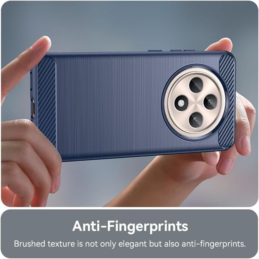 Techsuit - Carbon Silicone - Oppo Reno12 F 4G / Reno12 F 5G / Reno12 FS 4G / Reno12 FS 5G - Blue