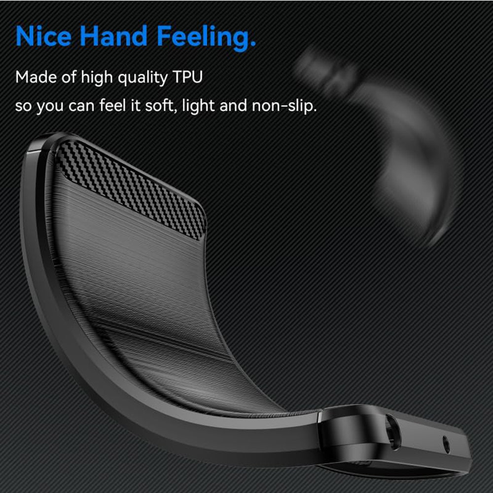 Techsuit - Carbon Silicone - Oppo Reno12 F 4G / Reno12 F 5G / Reno12 FS 4G / Reno12 FS 5G - Black