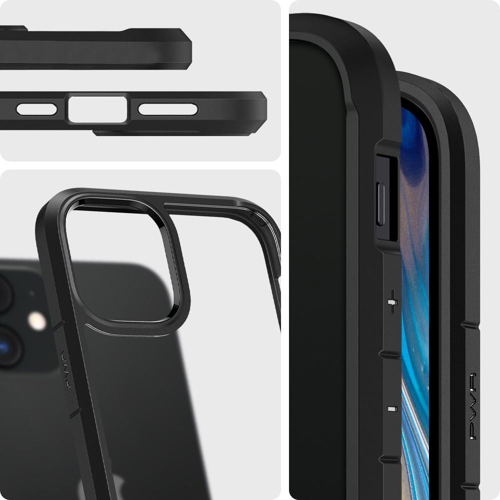 Spigen Ultra Hybrid Case For Iphone 12 / Iphone 12 Pro - Matte Black