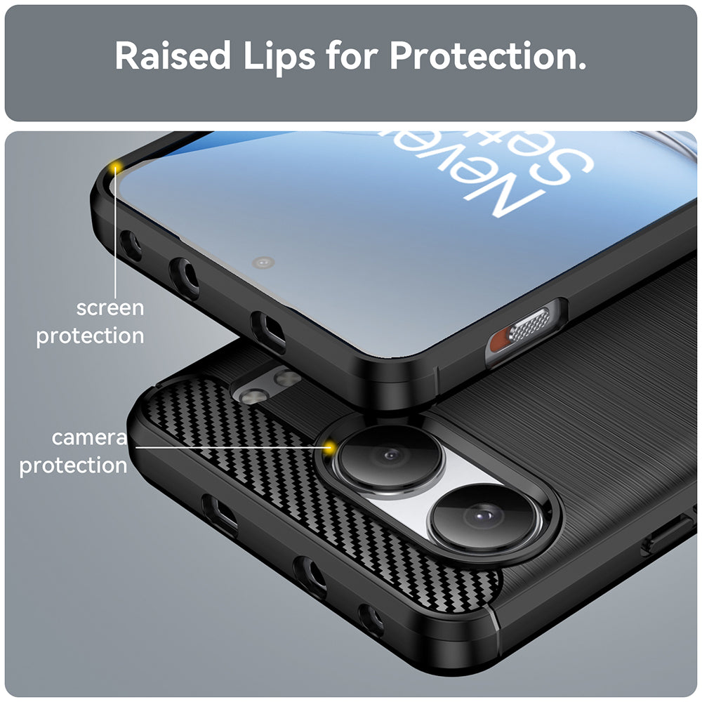 Techsuit - Carbon Silicone - OnePlus Nord 4 - Black