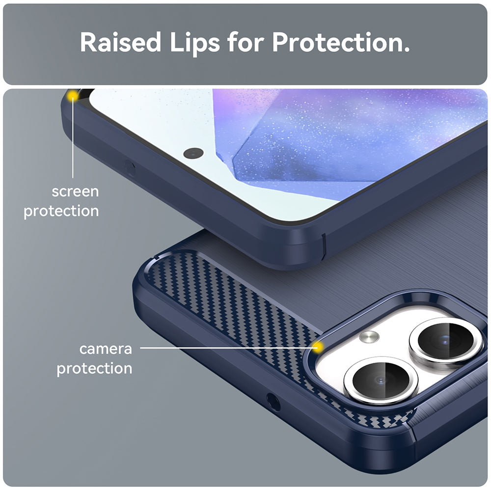 Techsuit - Carbon Silicone - Galaxy A06 - Blue