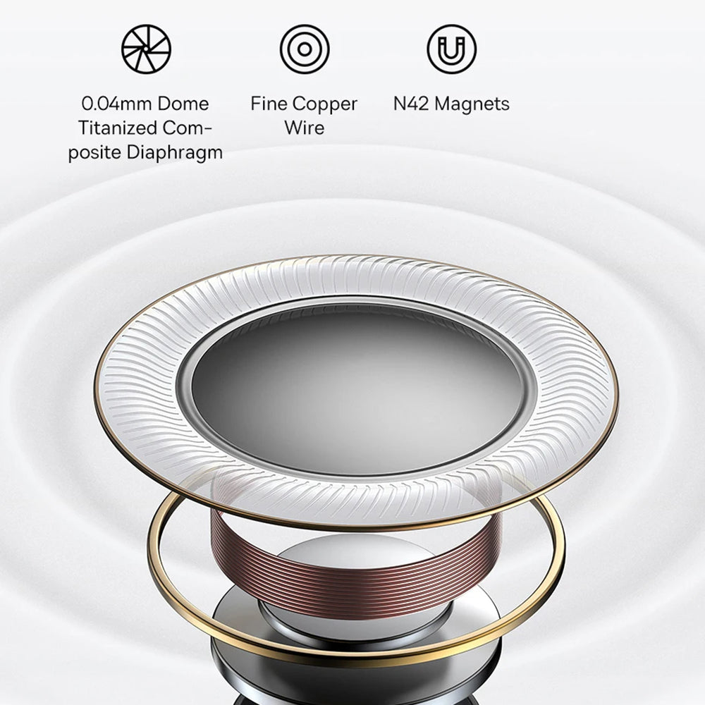 Baseus - Wireless Earbuds Bowie M2 (A00024000221-Z1) - TWS, Bluetooth - Moon White